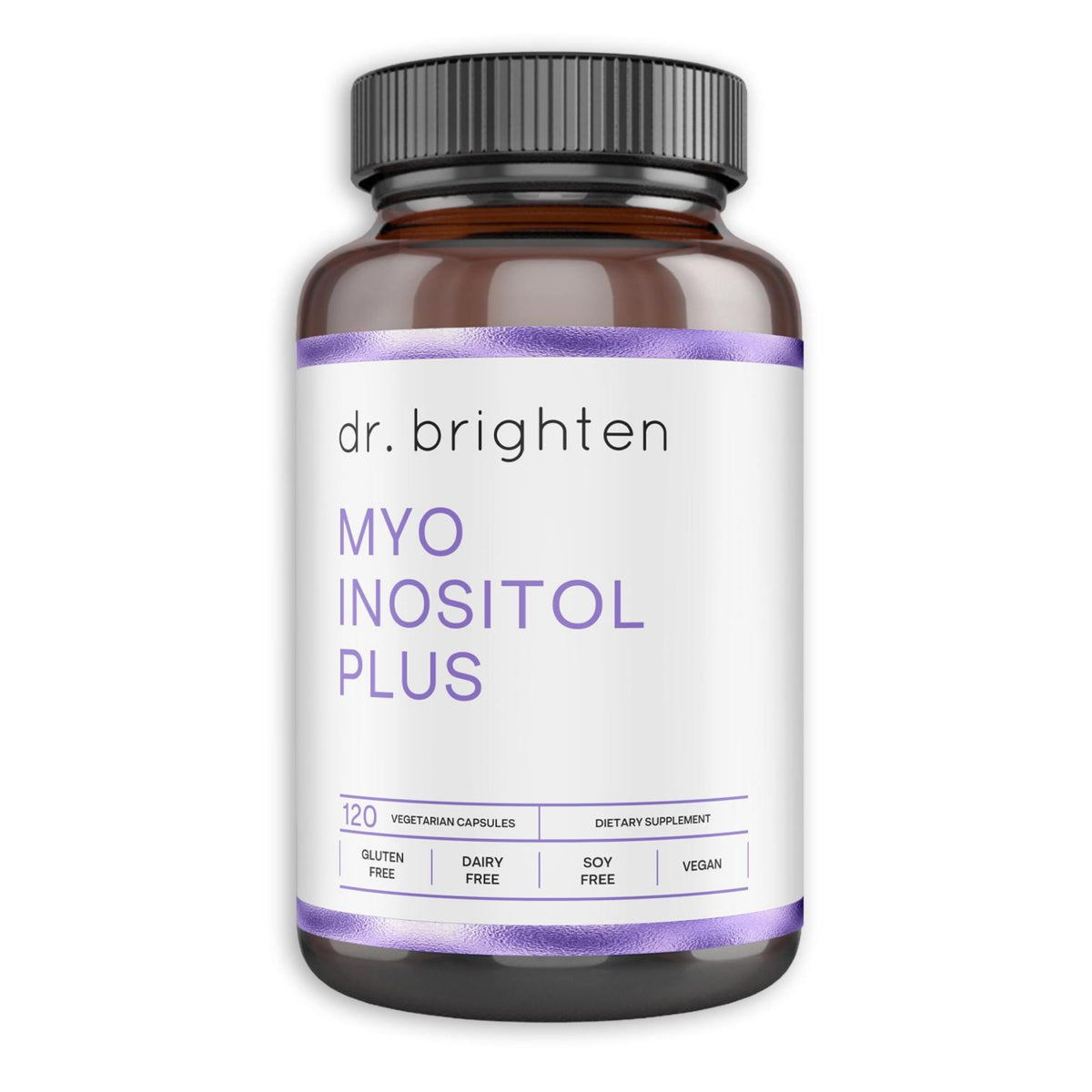 Dr. Brighten Myo-Inositol Plus supplement front view