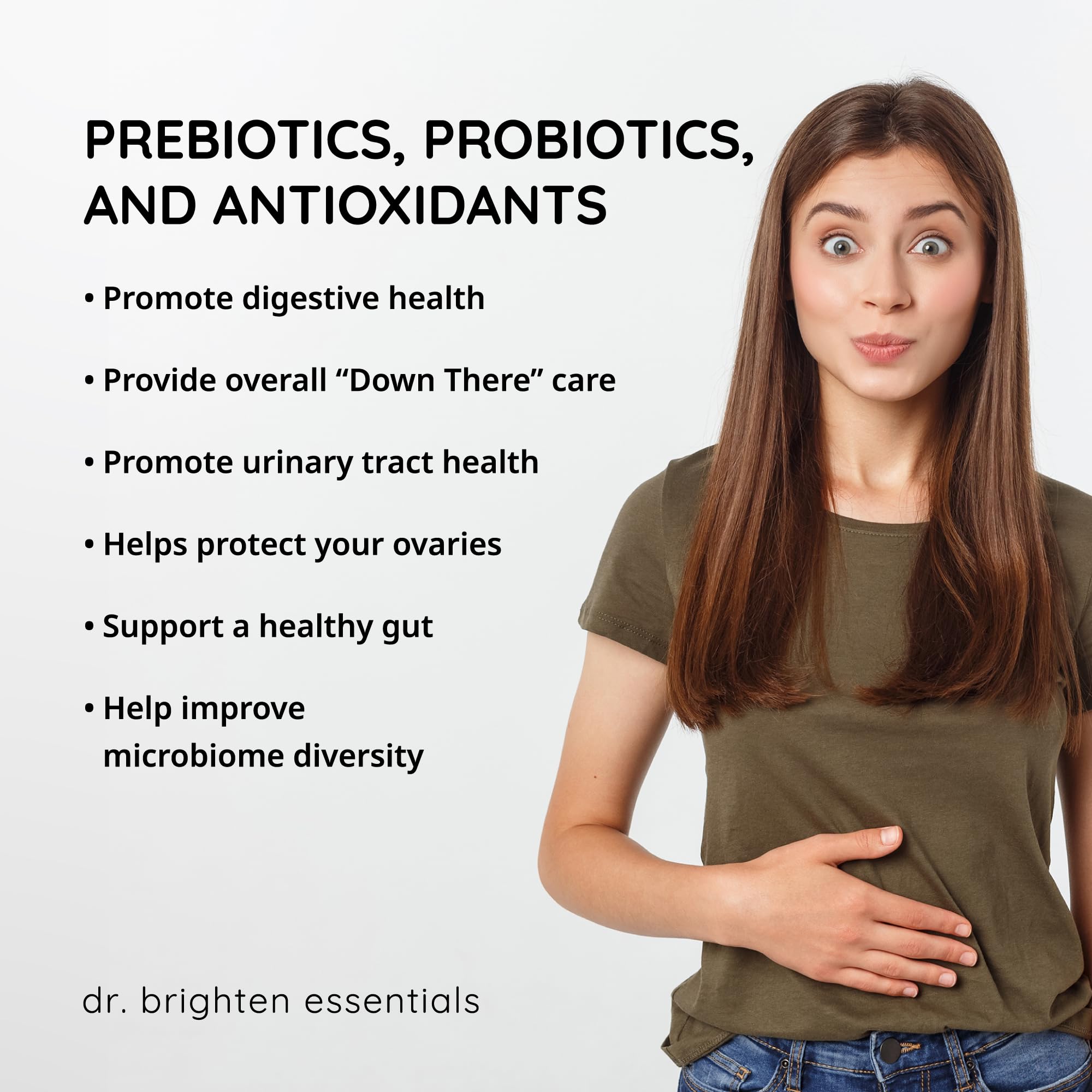 Dr. Brighten Women's Probiotic Supplement capsule format