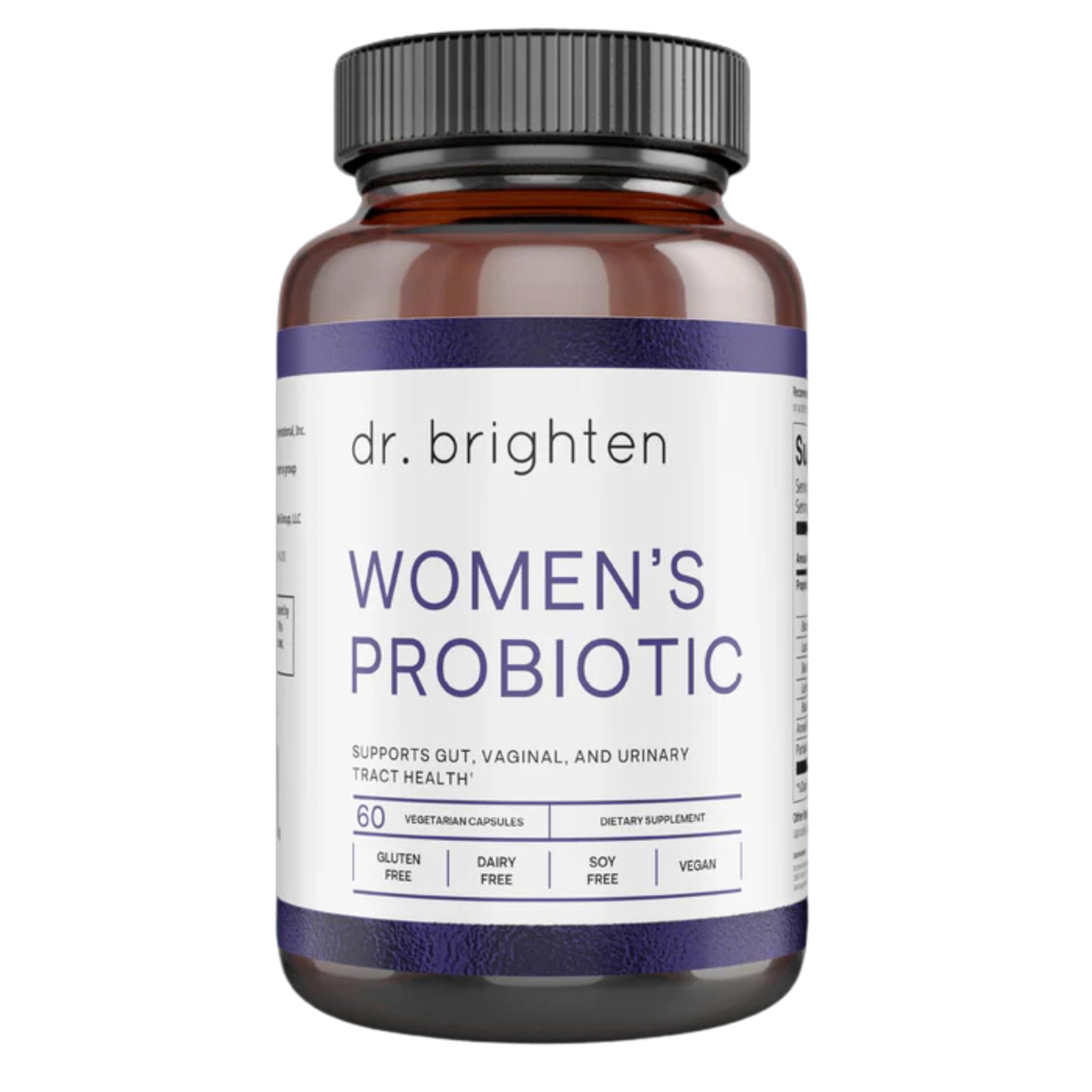 Dr. Brighten Women's Probiotic Supplement front view