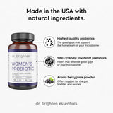 Dr. Brighten Women's Probiotic Supplement ingredients list