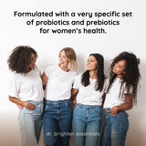 Dr. Brighten Women's Probiotic Supplement packaging