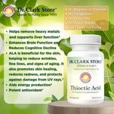 Dr Clark Store Alpha Lipoic Acid 300mg capsules close-up