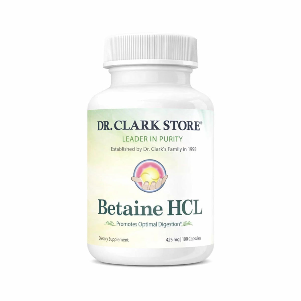 Dr Clark Store Betaine HCL Capsules front view