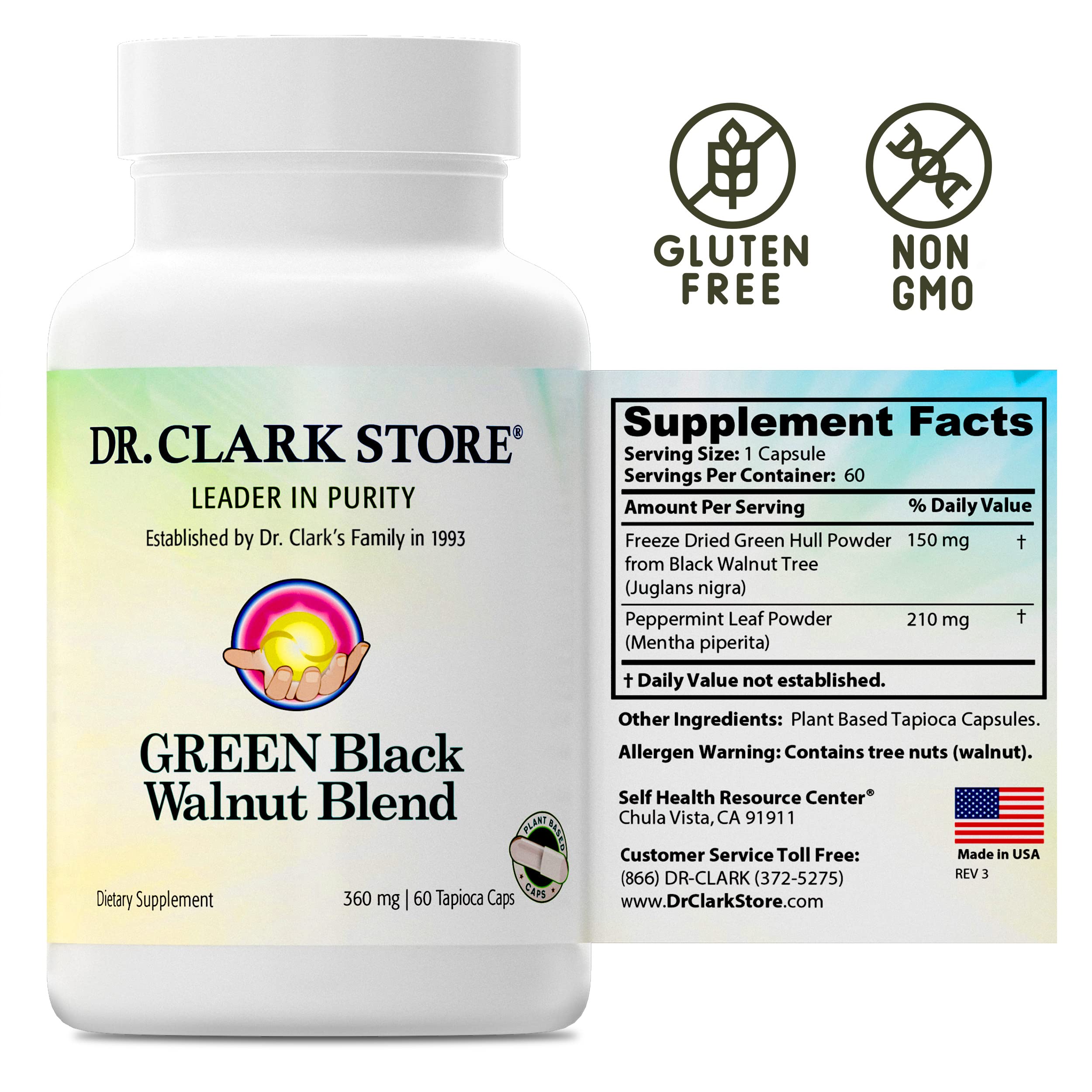 Dr Clark Store Blended Vitamin & Mineral Supplement side view