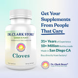 Dr Clark Store Clove Bud Powder Capsules 500mg side view