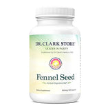 Dr Clark Store Fennel Seed Capsules front view with packaging