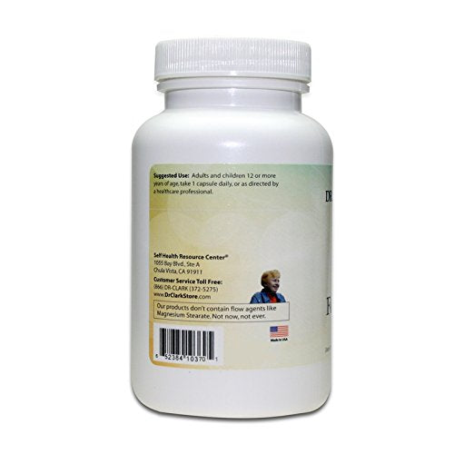 Dr Clark Store Fennel Seed Capsules opened bottle with capsules visible