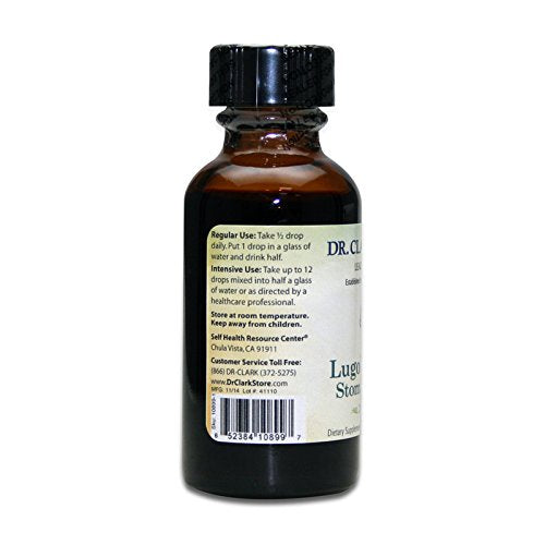 Dr Clark Store Lugol’s Iodine 2% Solution 1 fl oz bottle side view