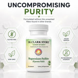Dr Clark Store Magnesium Supplement side view with cap open