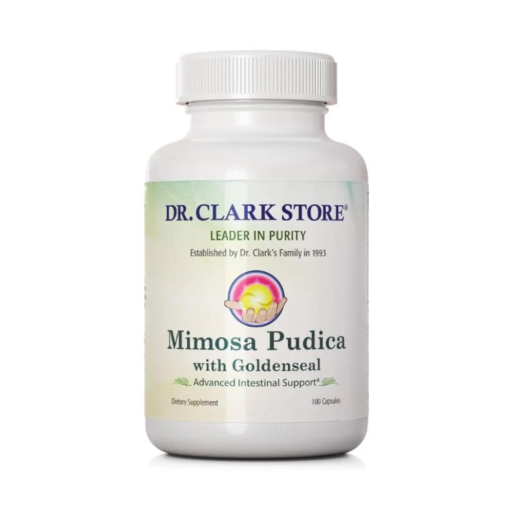 Dr Clark Store Mimosa Pudica Goldenseal Capsules 100 Count front view