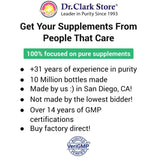 Dr Clark Store Niacin B3 Supplement 25mg back view