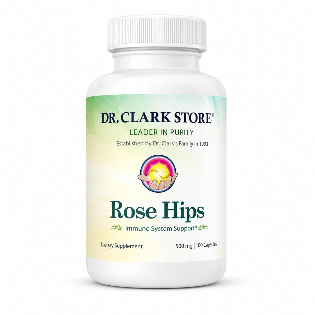 Dr Clark Store Rose Hips Blended Vitamin Supplement front view