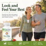 Dr Clark Store Rose Hips Blended Vitamin Supplement with a measuring spoon