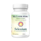 Dr Clark Store Selenium Supplement 200 Mcg front view of bottle