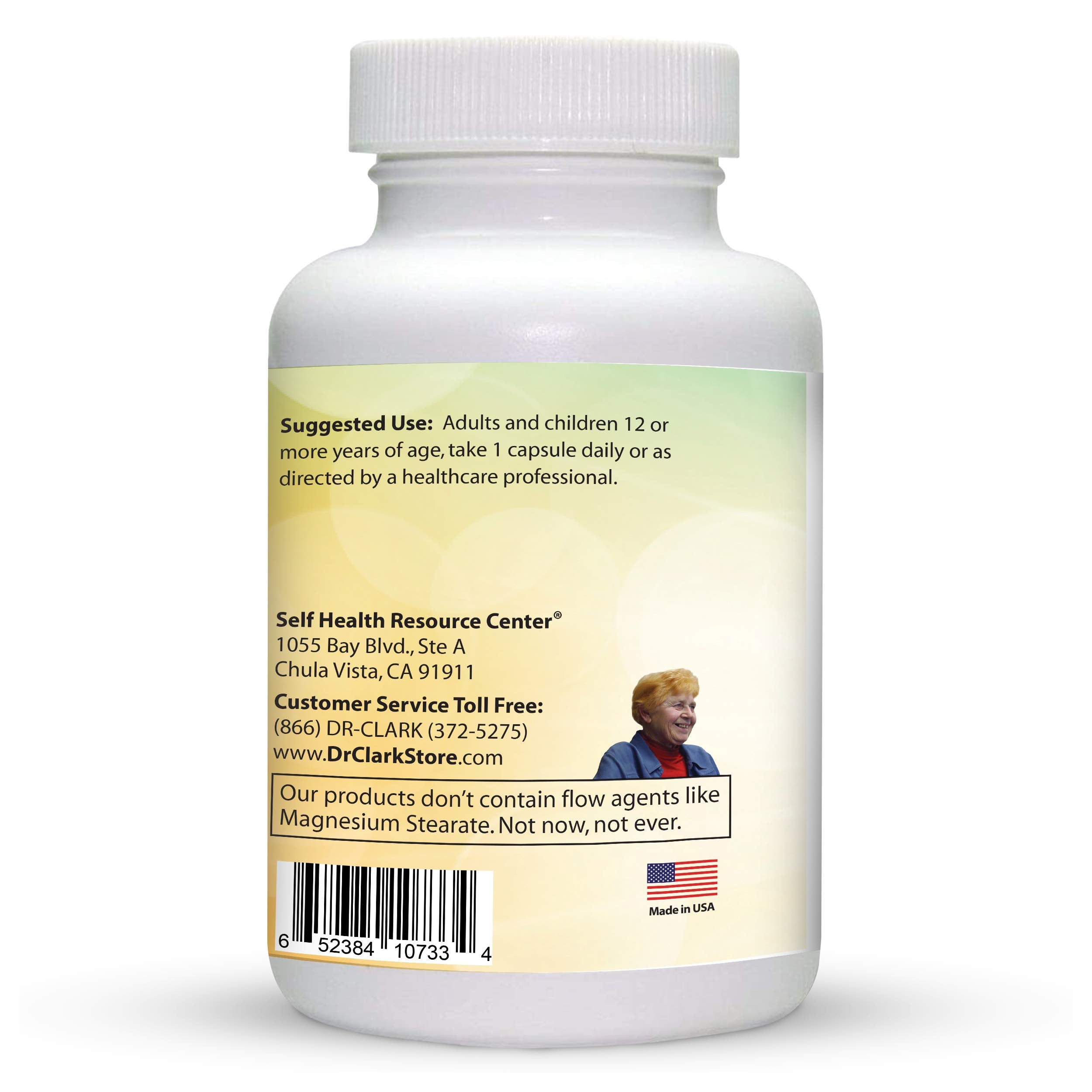 Dr Clark Store Selenium Supplement 200 Mcg with a measuring spoon