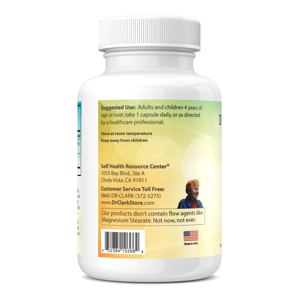 Dr Clark Store Vitamin C with Rose Hips 1000mg capsules in hand