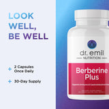 DR. EMIL NUTRITION Berberine HCL Capsules opened bottle
