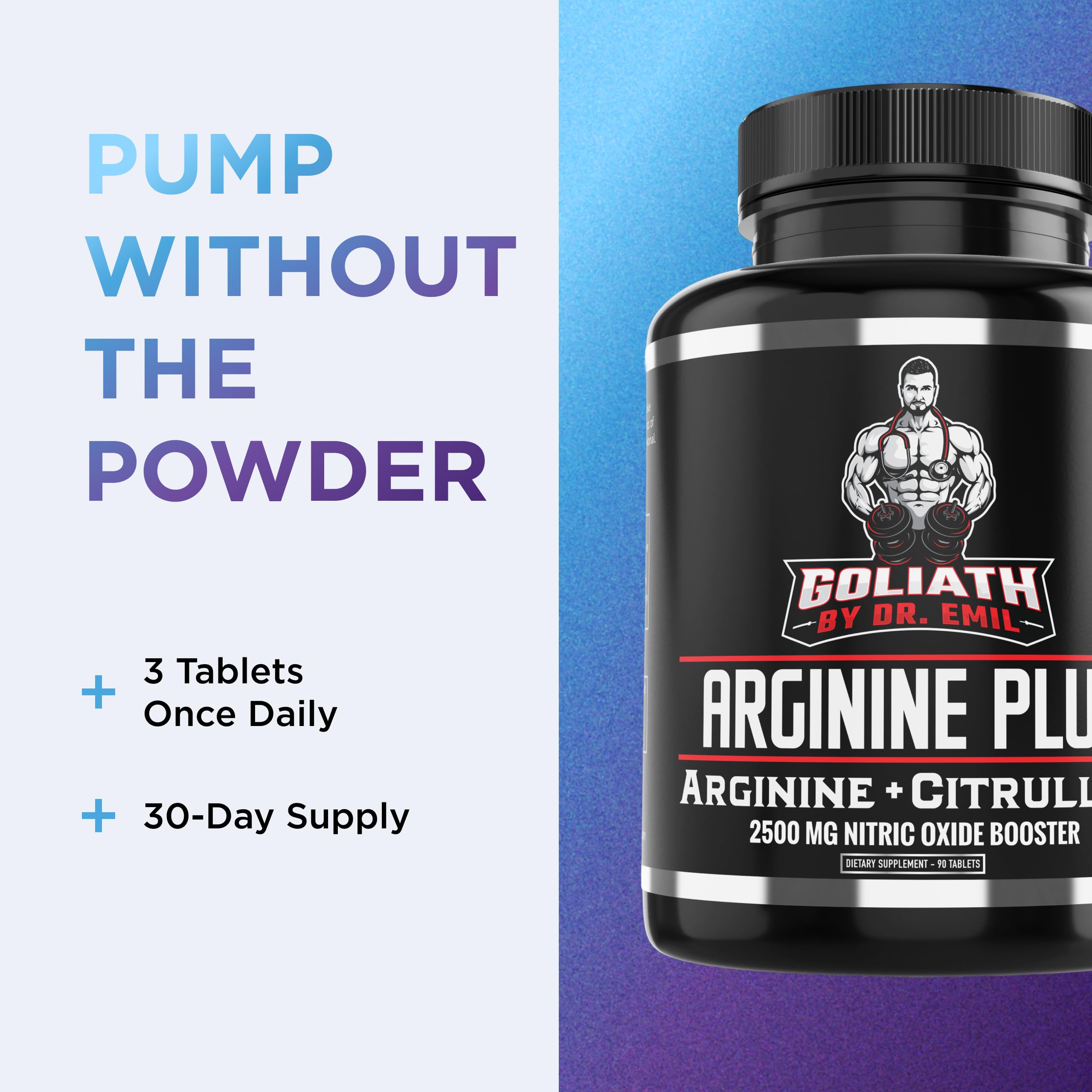 DR. EMIL NUTRITION L-Arginine Tablets 2500mg nutritional information