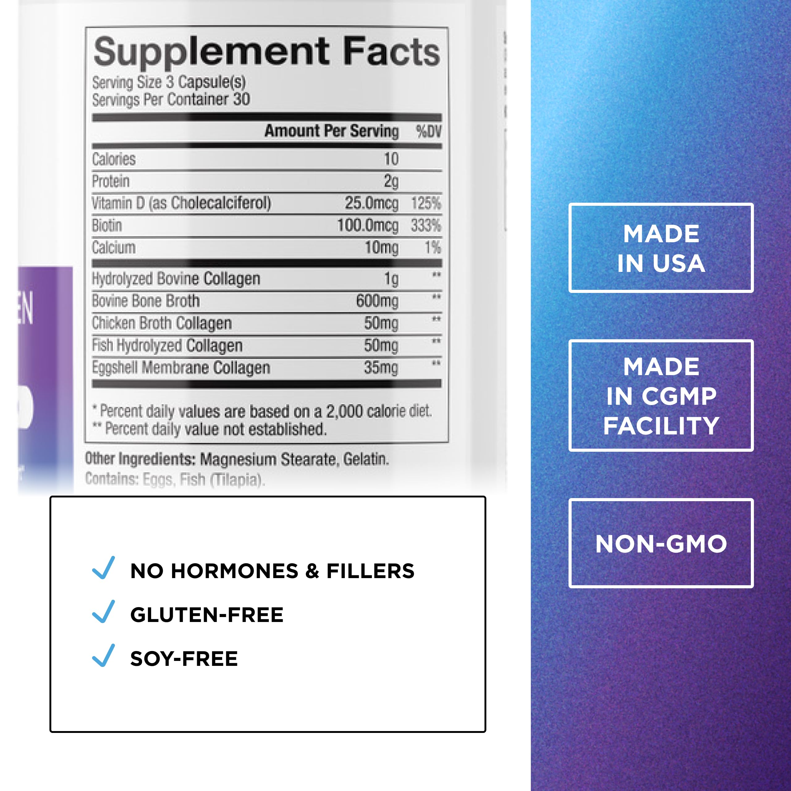 DR. EMIL NUTRITION Multi Collagen Plus side view showing label