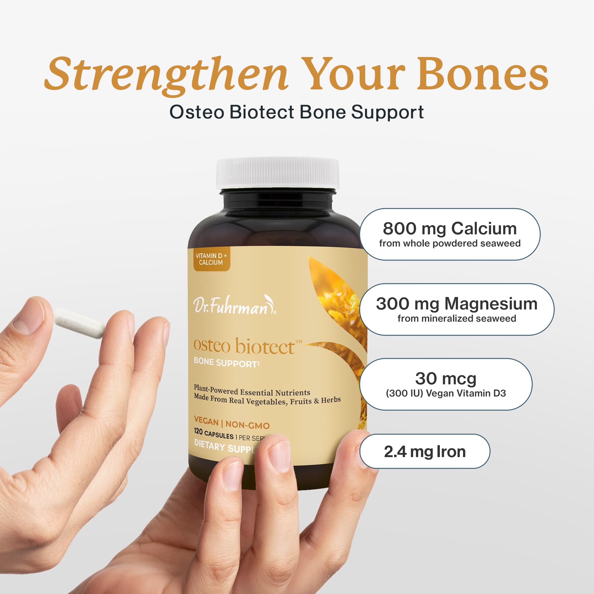 Dr. Fuhrman Calcium Supplement 200mg ingredients list