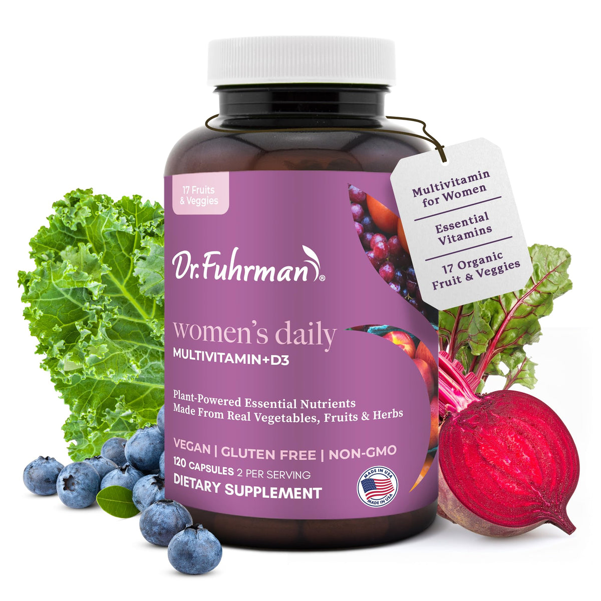 Dr. Fuhrman Women's Daily Multivitamin front view with packaging