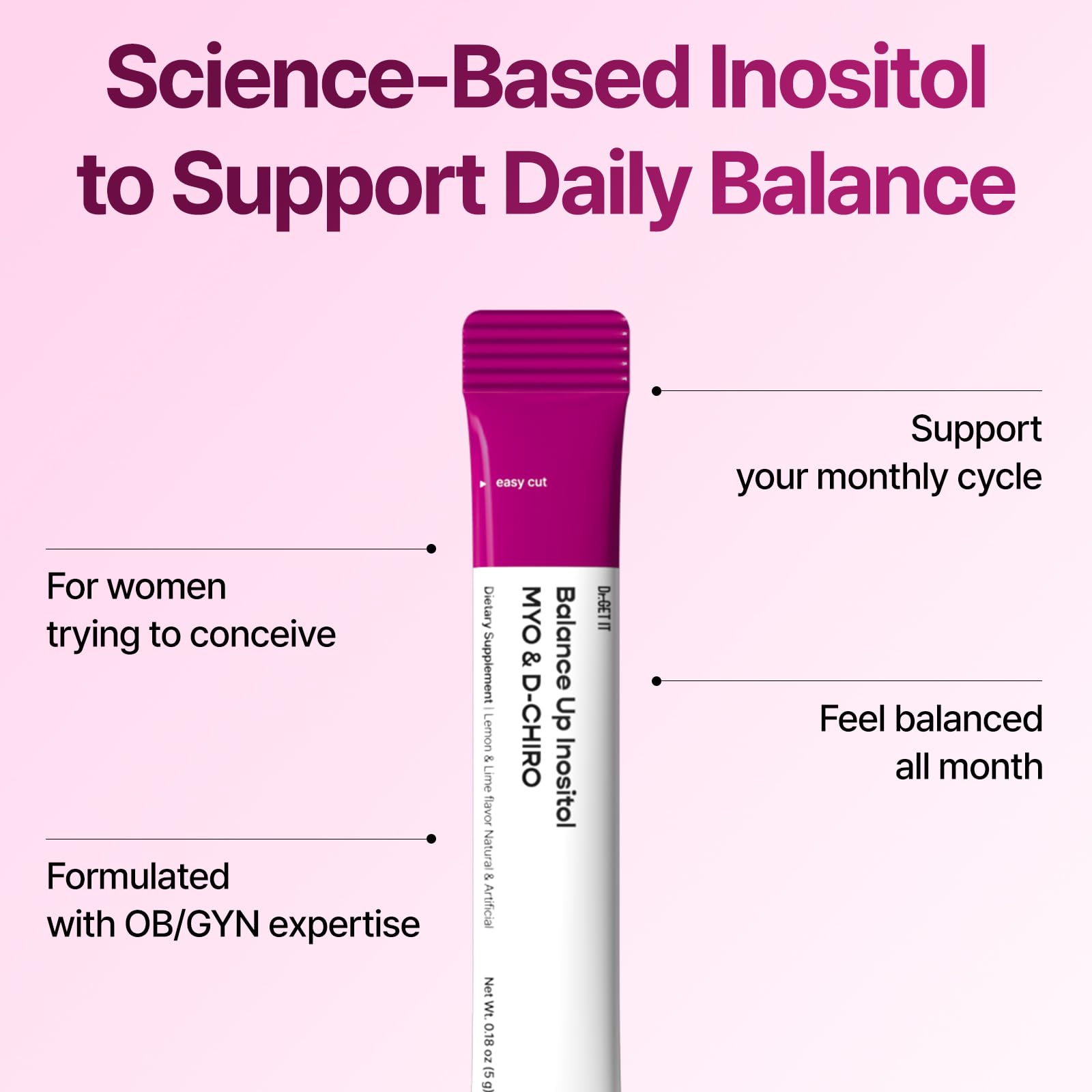 Dr.GET IT Inositol Supplement ingredients list