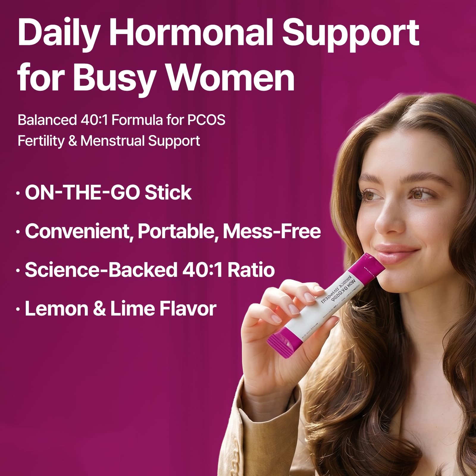 Dr.GET IT Inositol Supplement single-serve stick lemon-lime flavour