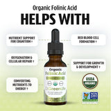 Dr. Green Mom Folinic Acid Drops bottle with dropper