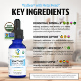 Dr.GreenMom Herbal Liquid Drops for Kids 85g in a glass of water