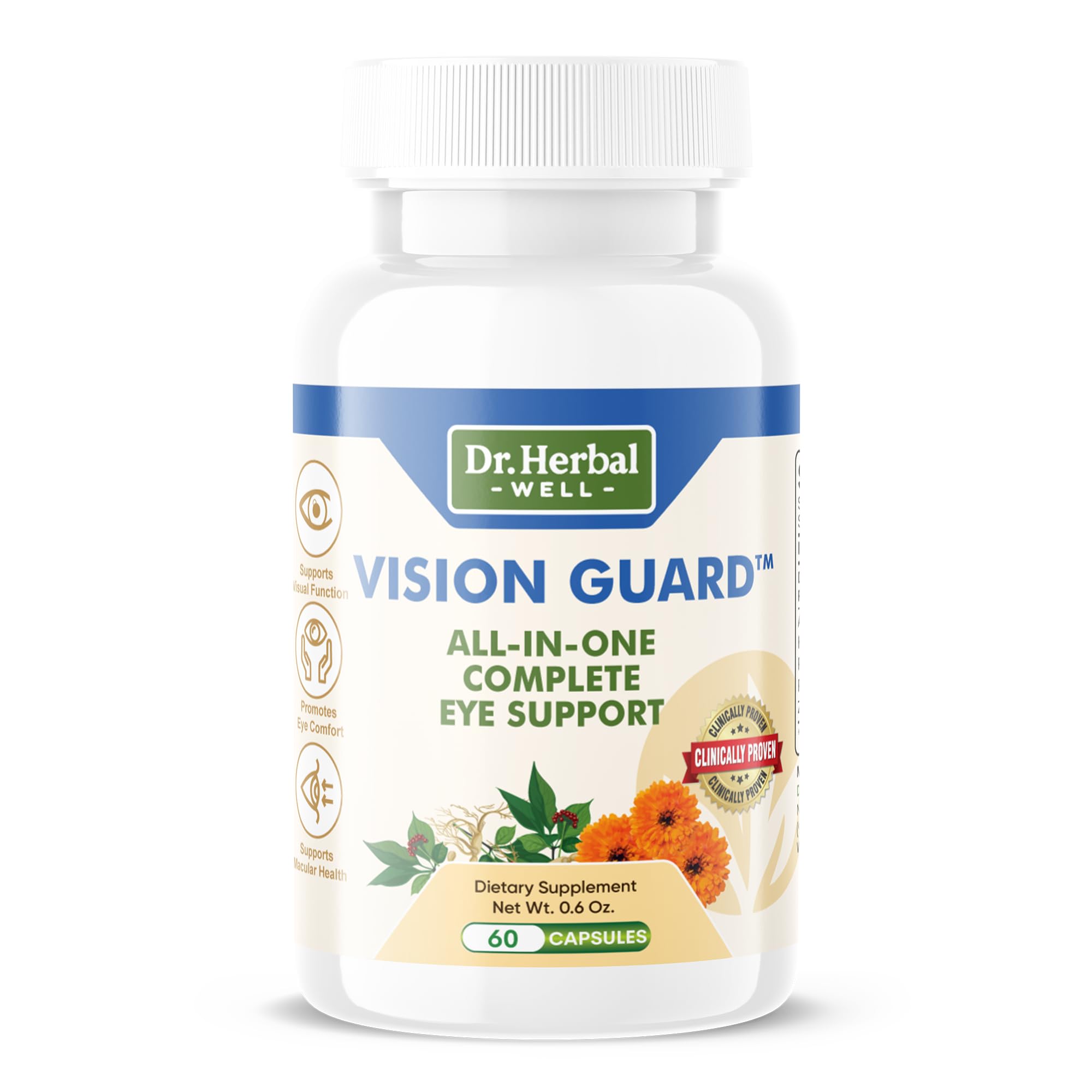 DR. HERBAL WELL Lutein Supplement capsules front view