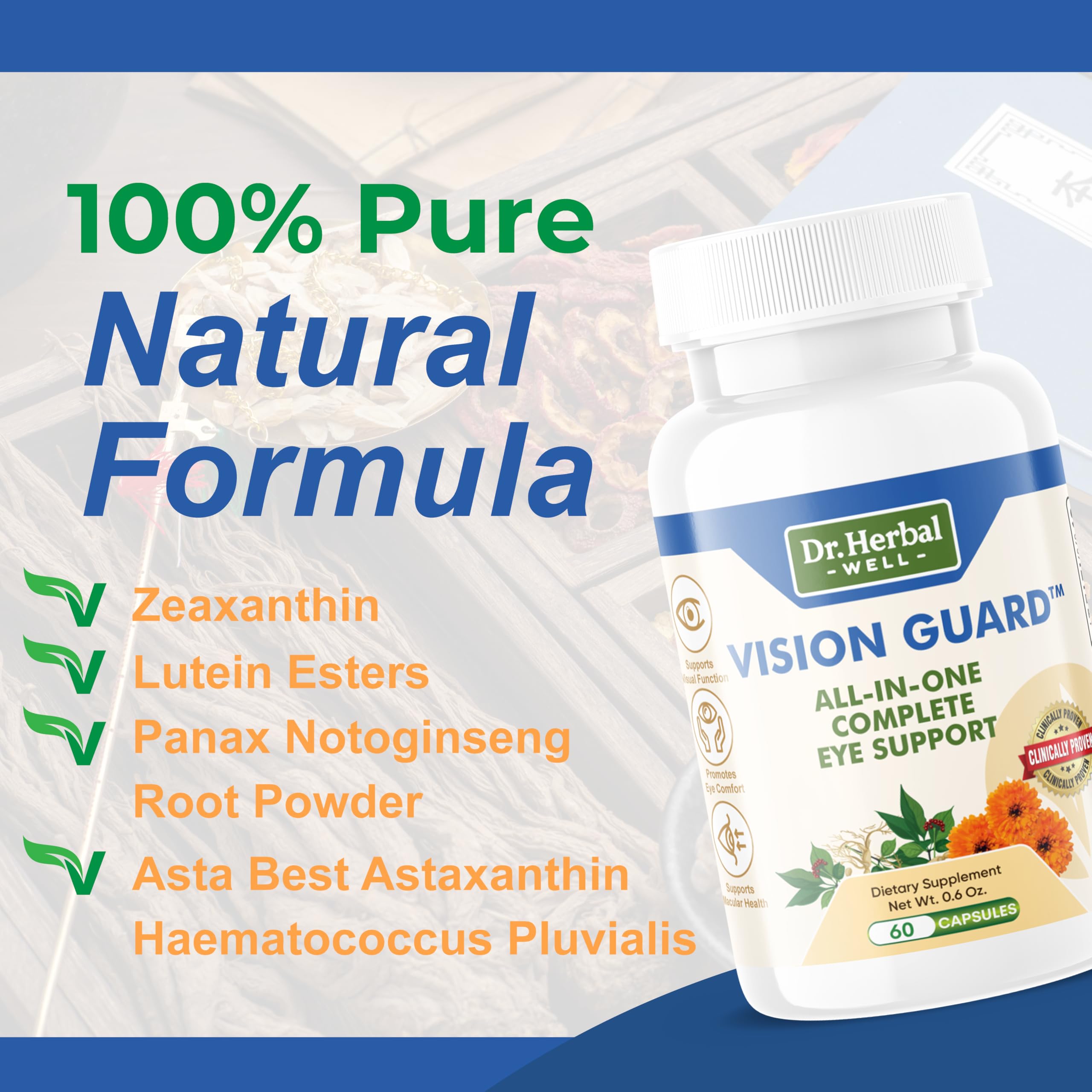 DR. HERBAL WELL Lutein Supplement ingredients list