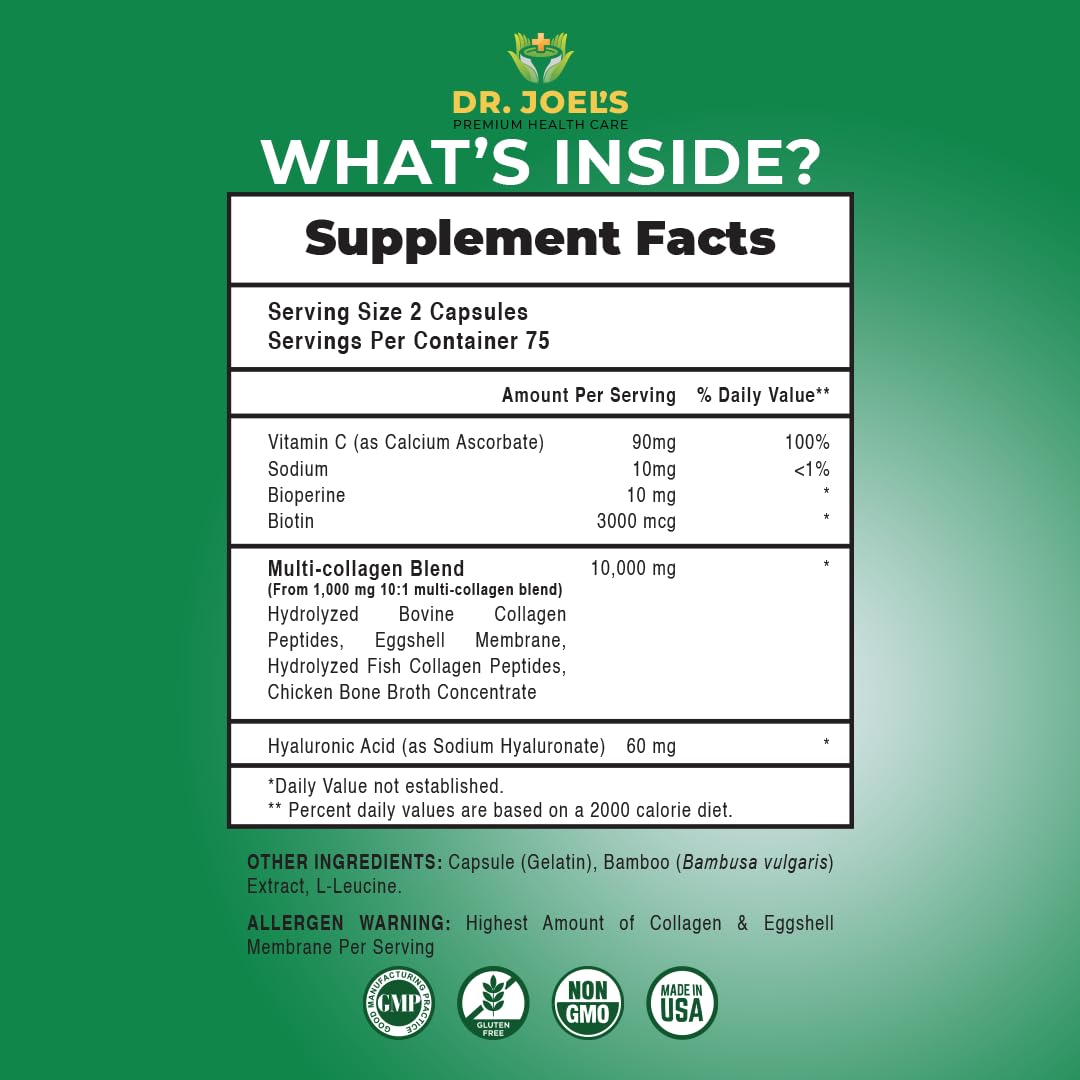 Dr. JOEL'S Collagen Complex 10000mg side view