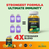 Dr. JOEL'S Vitamin C 2000 with Elderberry back view of packaging