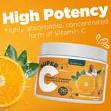 Dr. Keith's Own Vitamin C Powder 7.05oz back view