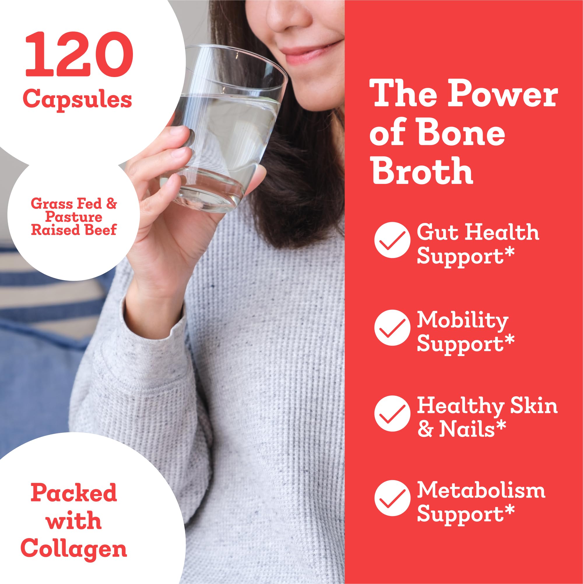 Dr. Kellyann Collagen Capsules 500mg bottle with cap