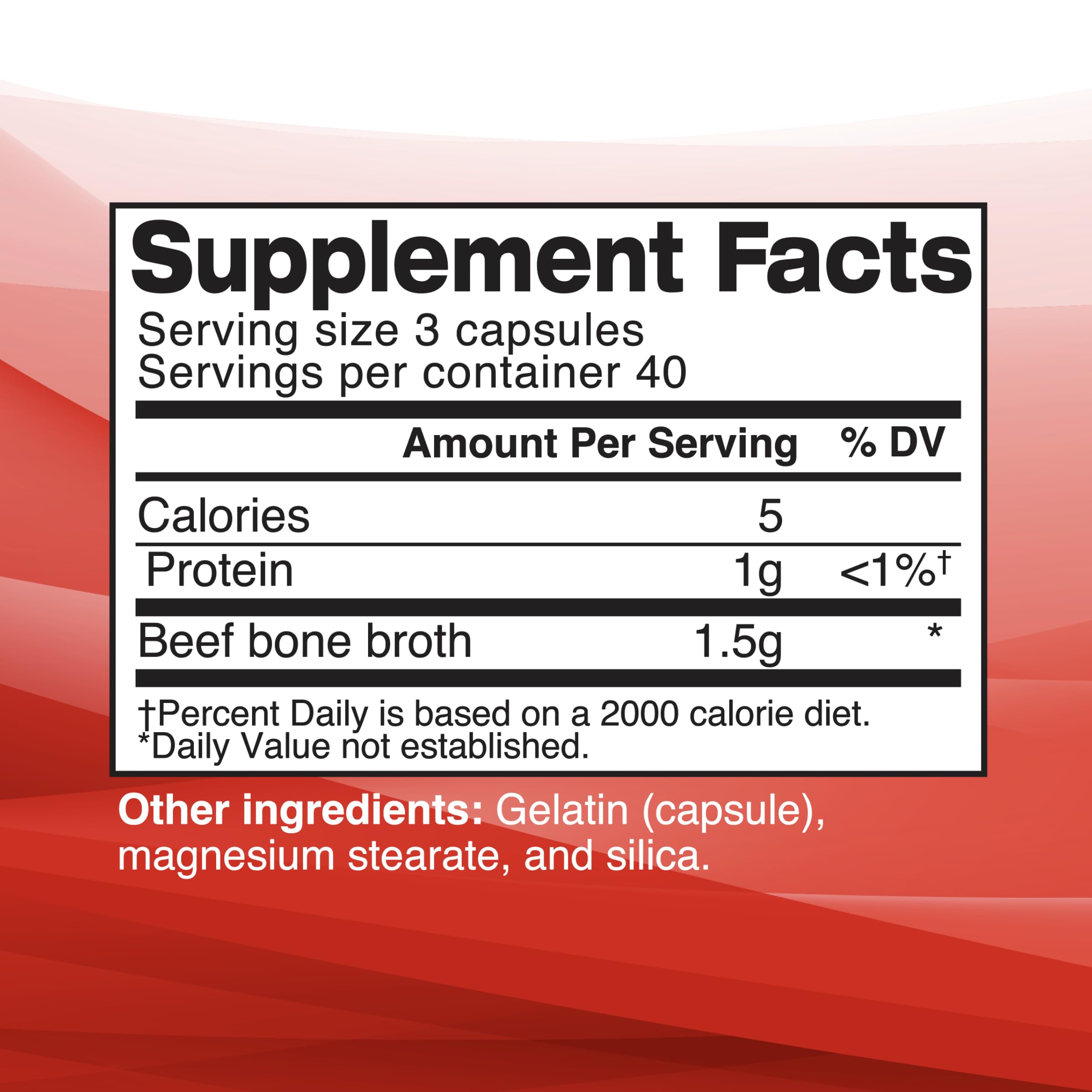 Dr. Kellyann Collagen Capsules 500mg side view