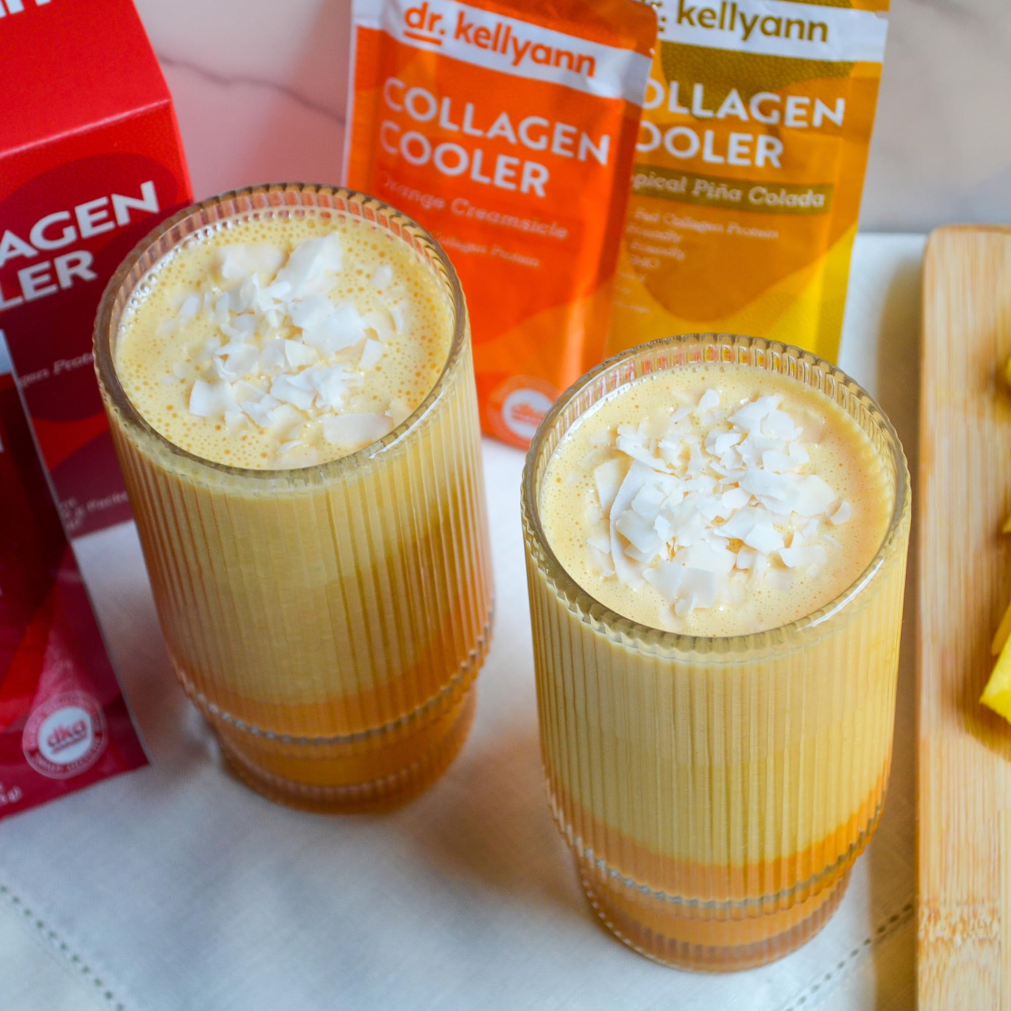 Dr. Kellyann Collagen Drink Mix being mixed in a shaker bottle