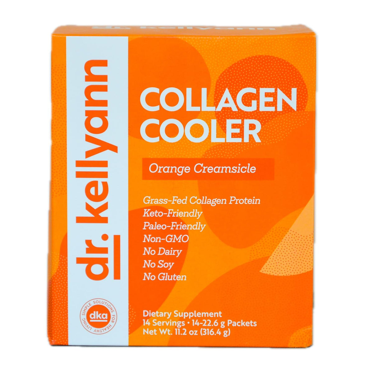 Dr. Kellyann Collagen Drink Mix Orange Creamsicle flavour front view