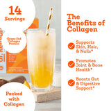 Dr. Kellyann Collagen Drink Mix Orange Creamsicle flavour powder in a glass