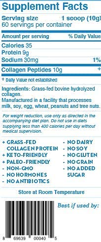 Dr. Kellyann Collagen Peptides Powder mixed in a glass of water