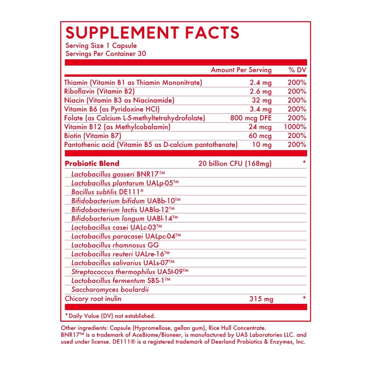Dr. Kellyann Probiotic & Prebiotic Blend 28g capsule close-up