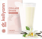 Dr. Kellyann Vanilla Almond Shakes scoop with powder
