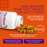 DR. KNOWLES Migraine Support Supplement bottle side view