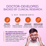 DR. KNOWLES Migraine Support Supplement caplet close-up