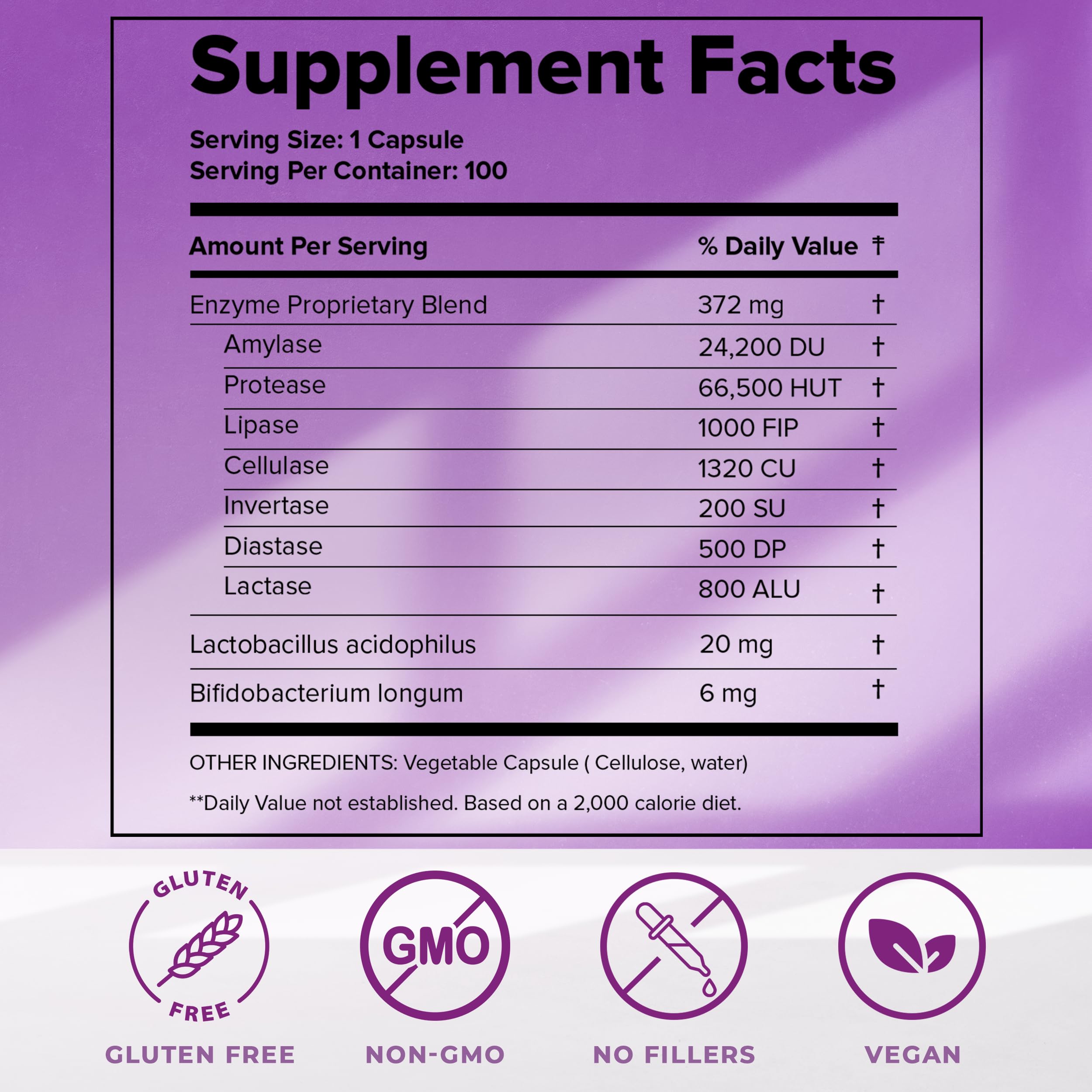 Dr. Liz Cruz Multi-Enzyme Supplement 91g capsule close-up