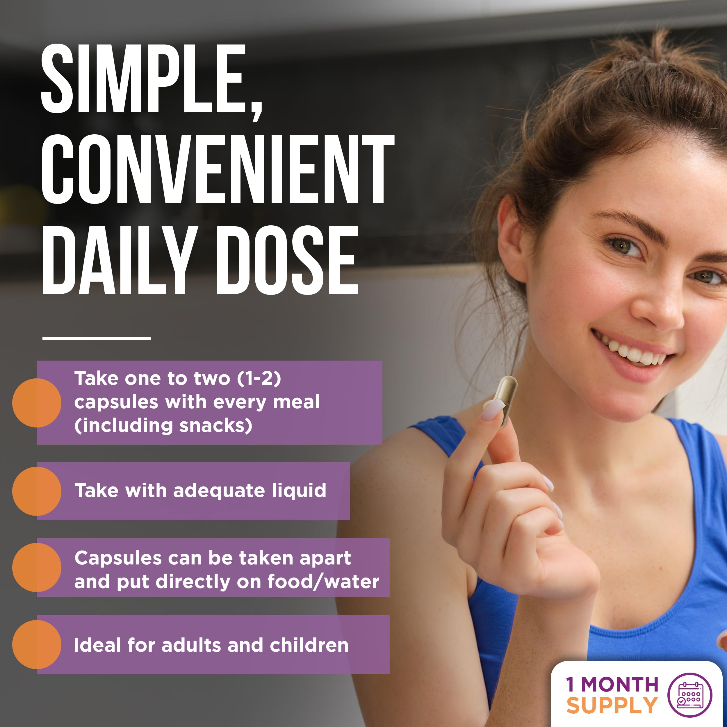 Dr. Liz Cruz Multi-Enzyme Supplement 91g ingredients list