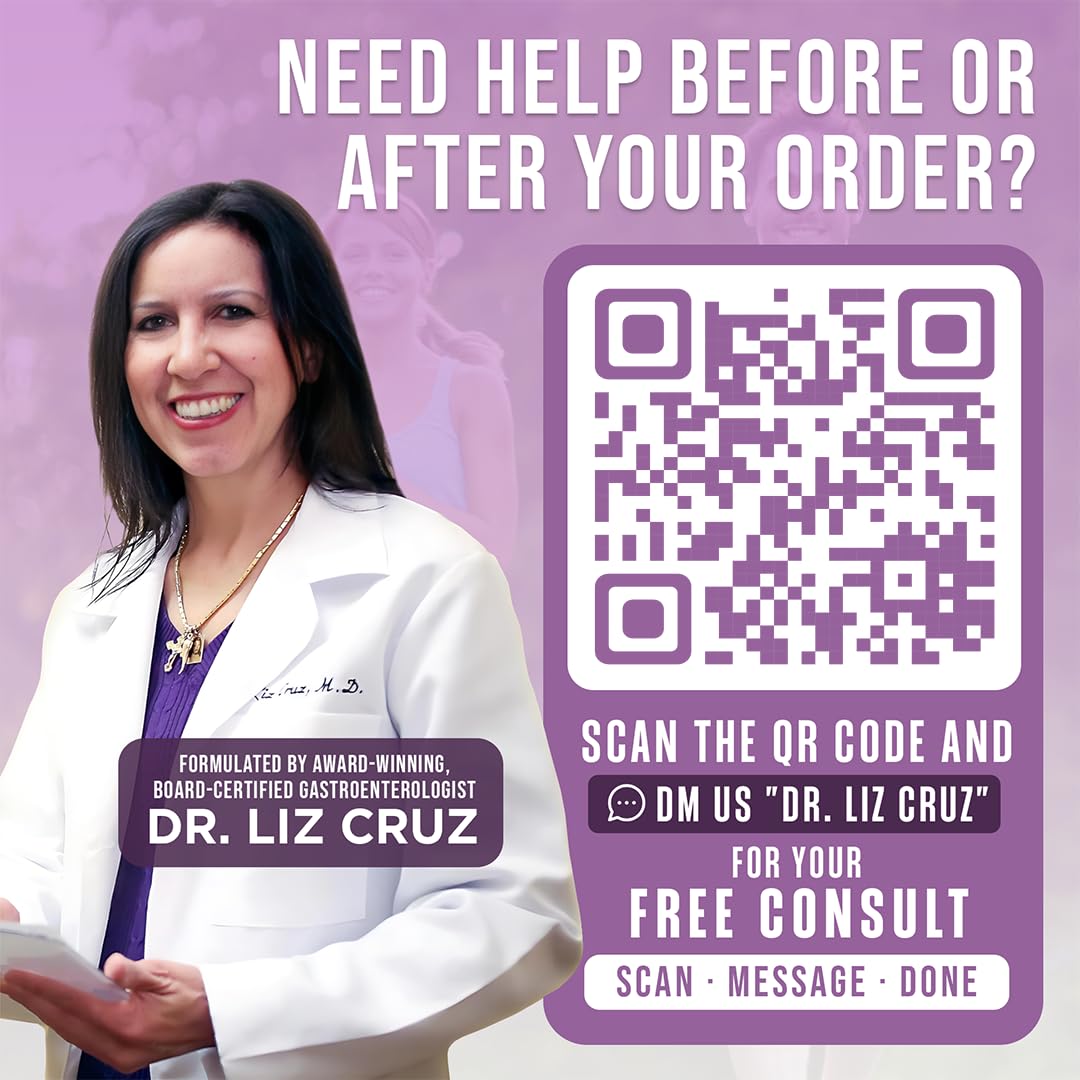Dr. Liz Cruz Multi-Enzyme Supplement 91g side view