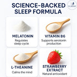 Dr. MarieM Sleep Ease+ Melatonin Gummies bottle side view