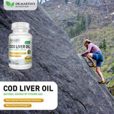 DR. MARTIN'S NUTRITION Cod Liver Oil Capsules with dosage details