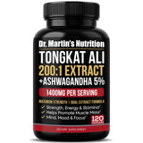 DR. MARTIN'S NUTRITION Dual-Adaptogen Supplement 200g front view